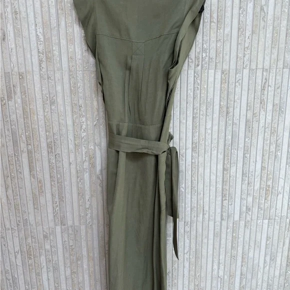 Olive Green Button-Down Maxi Dress - Picture 3 of 3
